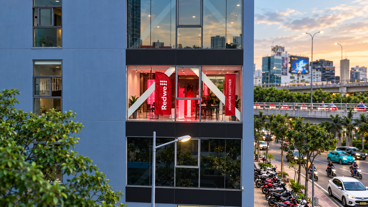 Redwell office at MORE Office Building, Ho Chi Minh City