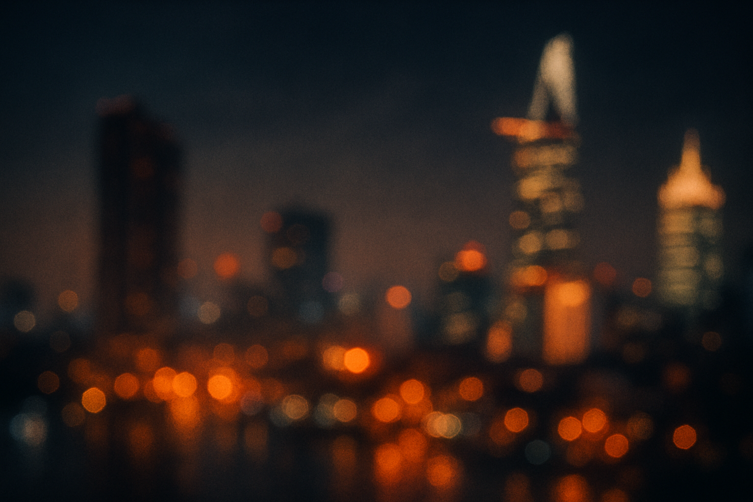 Abstract blurred Saigon city lights representing tiredness