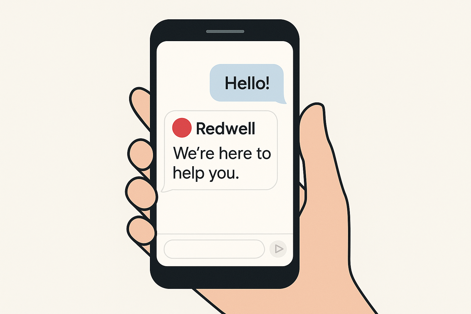 Smartphone Chat Interface